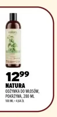 Odżywka do włosów pokrzywa Natura promocja w Drogerie Natura