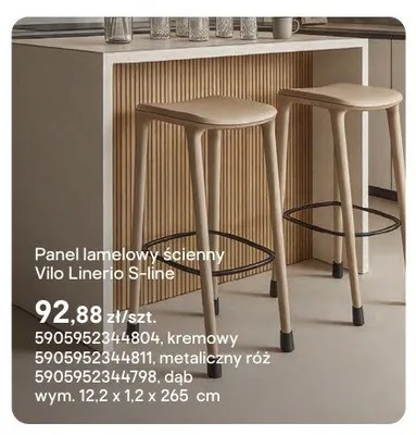 Panel lamelowy ścienny Vilo Linerio S-line promocja w Castorama