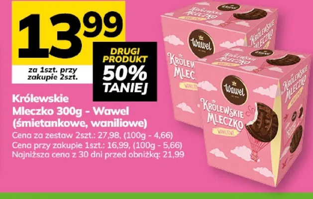 Królewskie Mleczko waniliowe 300g promocja w Hitpol