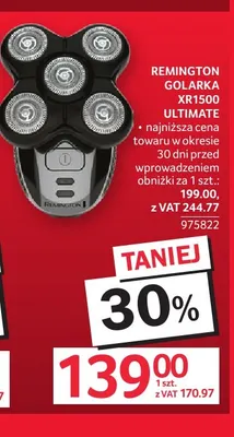 Golarka XR1500 Ultimate Remington promocja w Selgros