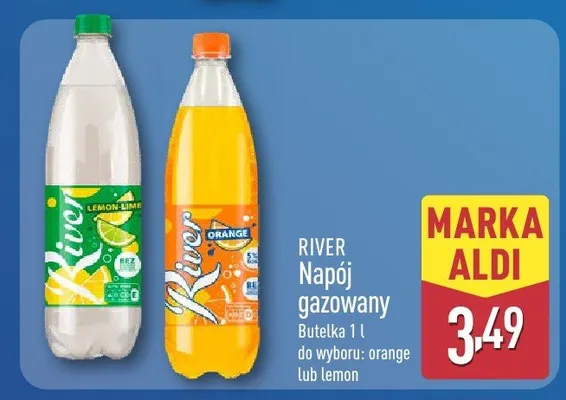 Napój gazowany do wyboru: orange lub lemon promocja w Aldi