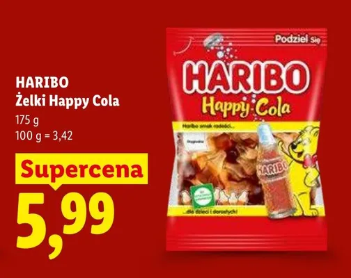 Żelki Haribo Happy Cola promocja w Lidl