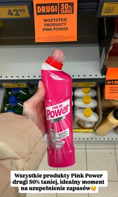 Żel do toalety Pink Gel promocja w Biedronka
