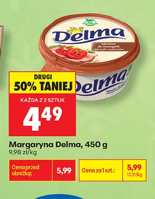 Margaryna Delma promocja w Biedronka