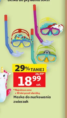 Maska do nurkowania zwierzak promocja w Auchan