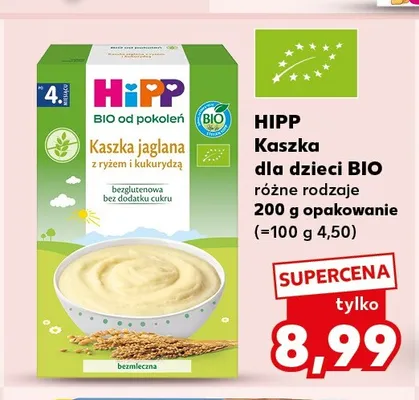 Kaszka jaglana z ryżem i kukurydzą HiPP BIO promocja w Kaufland