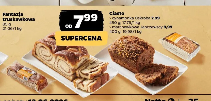 Ciasto marchewkowe Janczewscy promocja w Netto