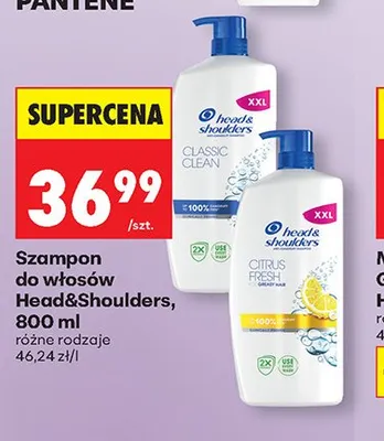 Szampon do włosów Head&Shoulders Citrus Fresh promocja w Biedronka