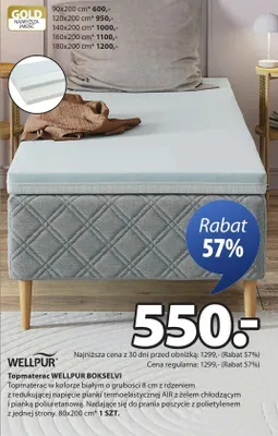 Topmaterac Wellpur Bokselvi promocja w Jysk