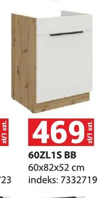 Szafka kuchenna Aria 60ZL 1S Bb promocja w Merkury Market