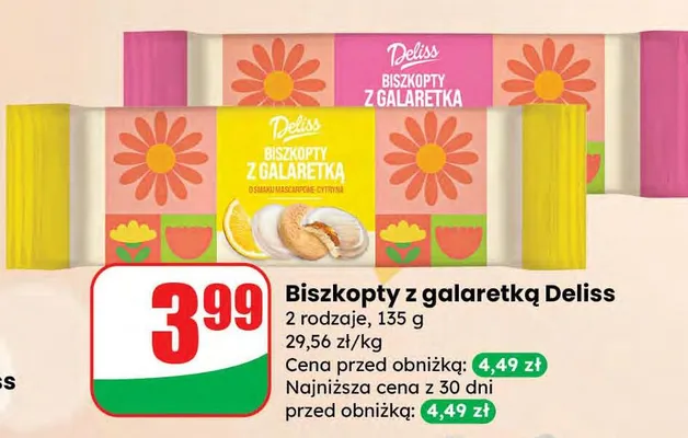 Biszkopty z galaretką promocja w Dino