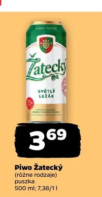 Piwo Žatecký Světlý Ležák promocja w Netto