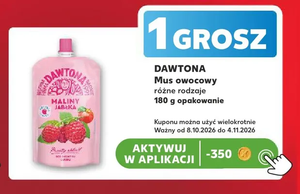 Mus owocowy Dawtona promocja w Kaufland