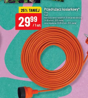 Przedłużacz kosiarkowy promocja w POLOmarket