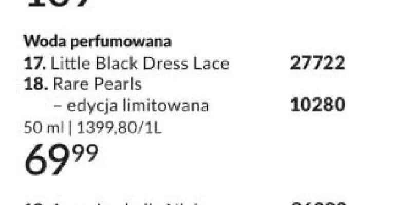 Woda perfumowana Rare Pearls - edycja limitowana promocja w AVON