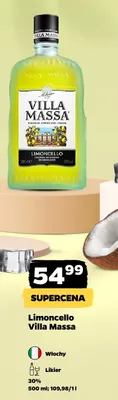 Likier Limoncello Villa Massa 30% włoski promocja w Netto