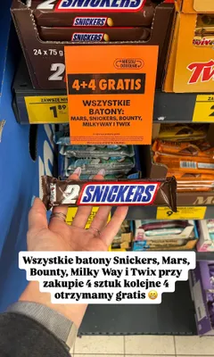Baton Snickers promocja w Biedronka