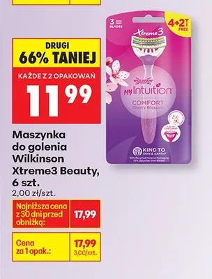 Maszynka do golenia Xtreme3 Beauty 6 szt. promocja w Biedronka
