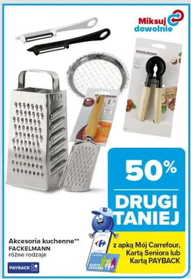 Akcesoria kuchenne Fackelmann różne rodzaje promocja w Carrefour