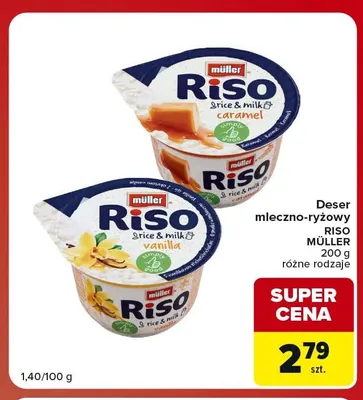 Deser mleczno-ryżowy Riso Müller promocja w Carrefour Market
