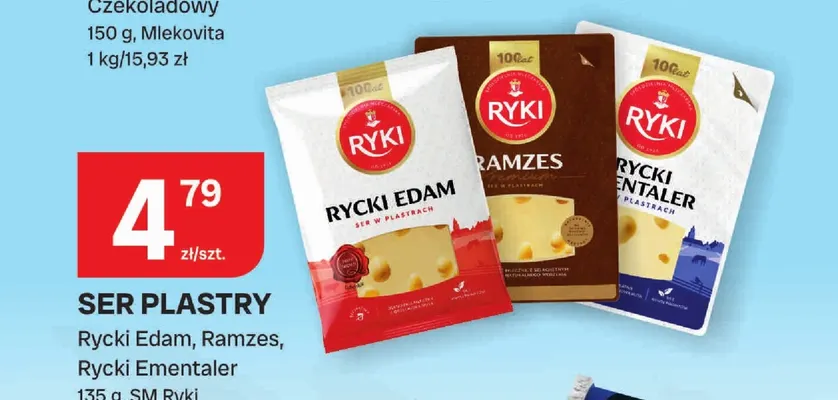 Ser w plastrach Rycki Ementaler Ryki promocja w Chorten