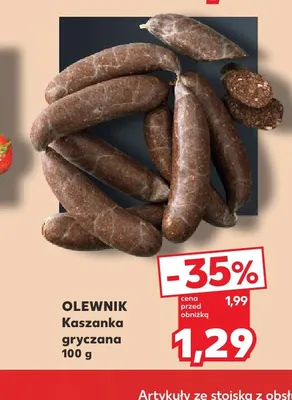 Kaszanka gryczana Olewnik promocja w Kaufland