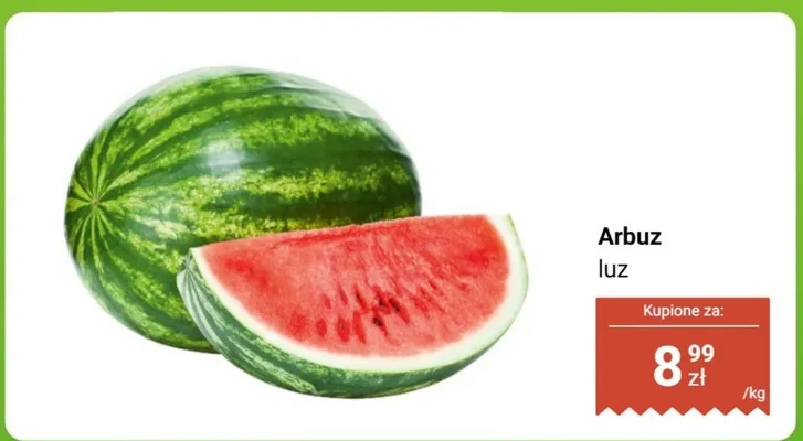 Arbuz luz promocja w Biedronka