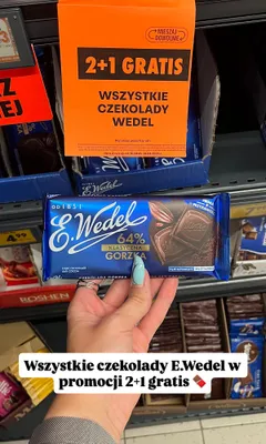 Czekolada gorzka klasyczna 64% E.Wedel promocja w Biedronka