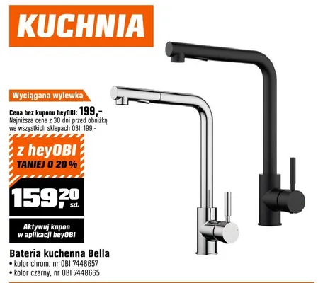 Bateria kuchenna Bella promocja w OBI