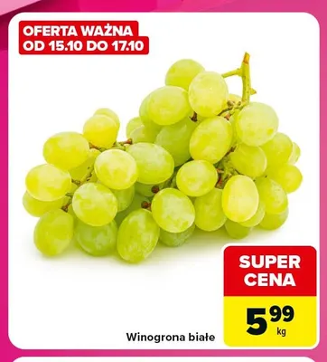 Winogrona białe promocja w Carrefour Express
