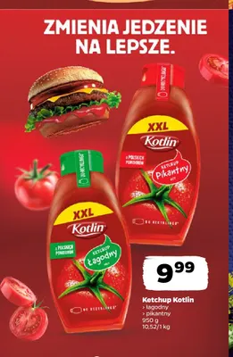 Ketchup łagodny Kotlin promocja w Netto