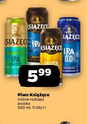 Piwo Książęce Złote Pszeniczne promocja w Netto