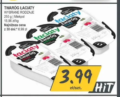 Twaróg chudy Łaciate promocja w Słoneczko