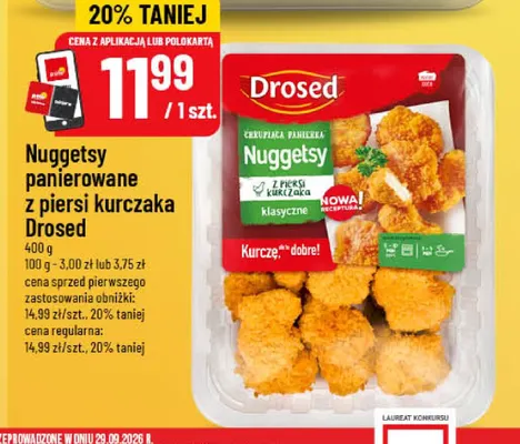 Nuggetsy panierowane z piersi kurczaka Drosed promocja w POLOmarket