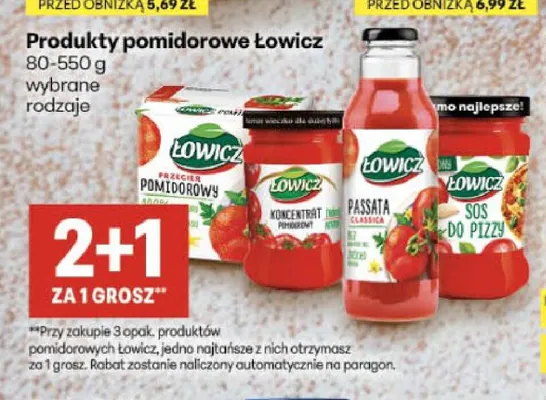 Koncentrat pomidorowy Łowicz promocja w Delikatesy Centrum