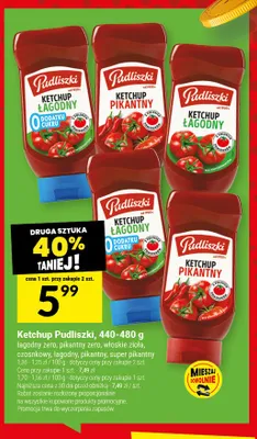 Ketchup łagodny Pudliszki promocja w Twój Market