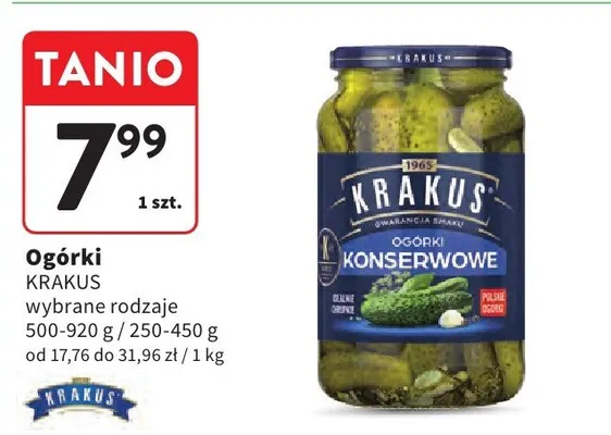 Ogórki konserwowe promocja w Intermarche