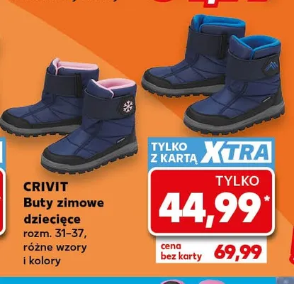 Buty zimowe dziecięce Crivit promocja w Kaufland