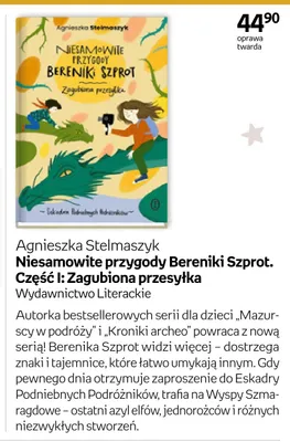Książka Niesamowite przygody Bereniki Szprot. Część I: Zagubiona przesyłka Agnieszka Stelmaszyk oprawa twarda promocja w Empik