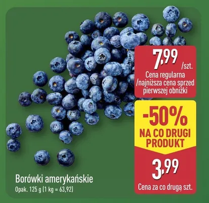 Borówki amerykańskie promocja w Aldi