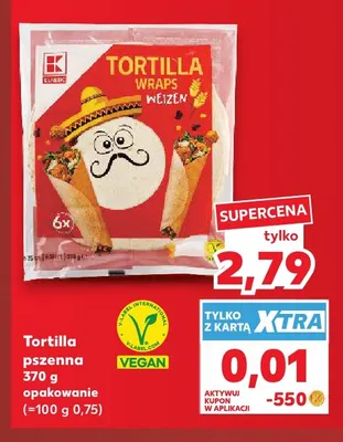 Tortilla pszenna K-Classic promocja w Kaufland