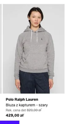 Bluza z kapturem Polo Ralph Lauren szary promocja w Lounge by Zalando