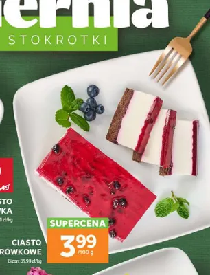 Ciasto borówkowe Bizoń promocja w Stokrotka