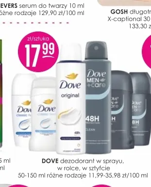 Dezodorant w sprayu Dove promocja w Drogerie Jasmin