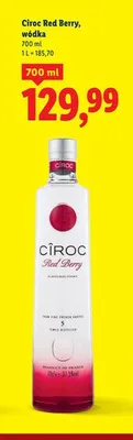 Wódka Ciroc Red Berry promocja w Lidl
