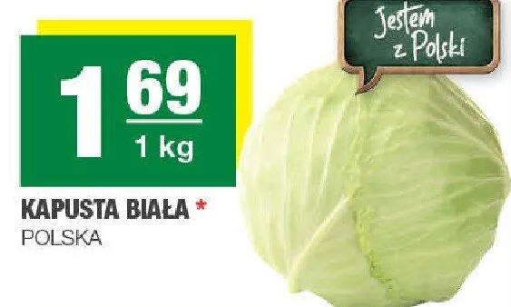Kapusta biała promocja w SPAR