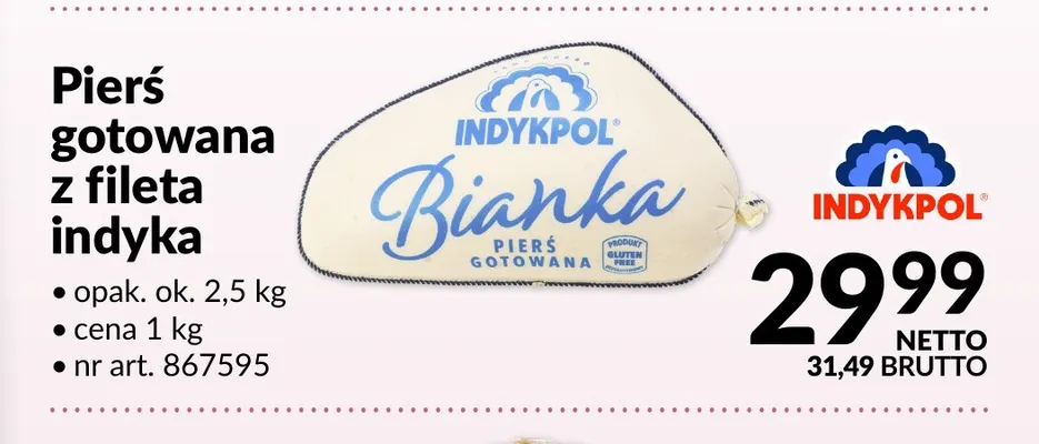 Pierś gotowana z fileta indyka Indykpol promocja w Makro