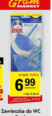 Zawieszka do WC Duck Aqua Blue 2-pak promocja w Gram Market