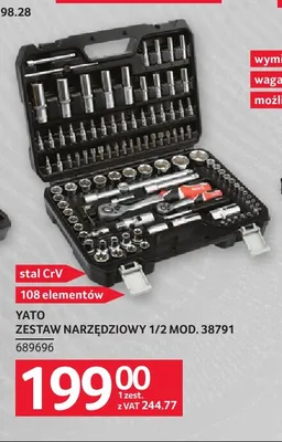 Zestaw narzędziowy Yato 1/2 Mod. 38791 promocja w Selgros