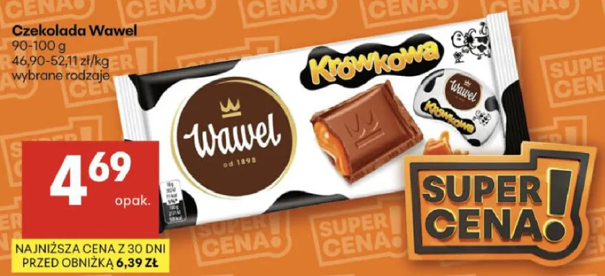 Czekolada Krówkowa wybrane rodzaje promocja w Delikatesy Centrum